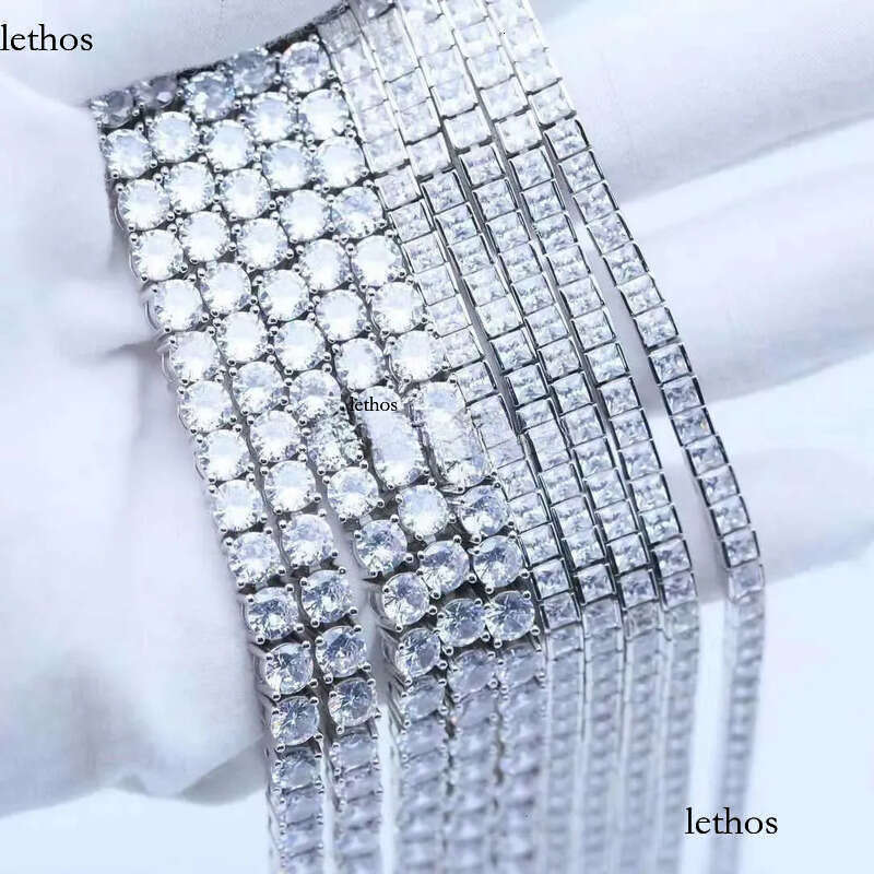 Lifeng Eent Cut Necklace Hand-set Craftsmanship10mm Rock Candy Tennis Chain d Vvs fashion Moissanite Dia Chian 83