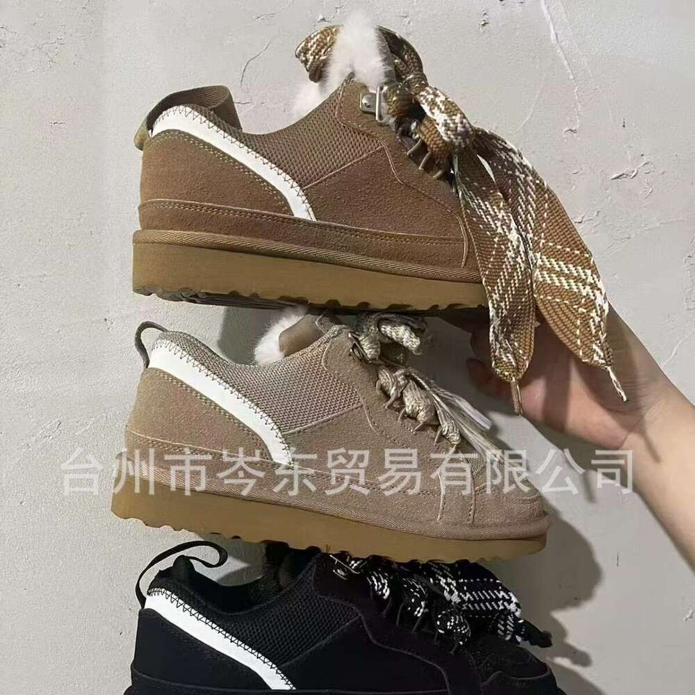 2025 New Style Snow Boots with Fleece Lining, Thickened Sheepskin, Warm and Non-Slip Winter Women's Cotton Shoes