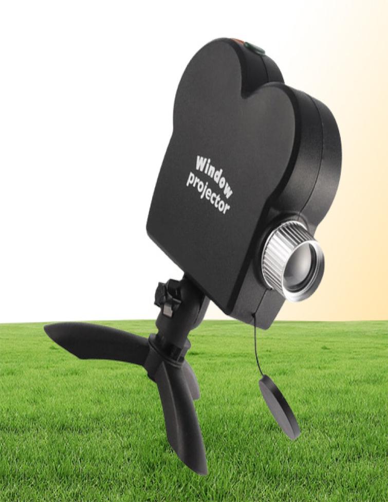 Holographic 12 Movies Halloween Party Christmas Santa Claus Projection Lamp Window Movie Projector Y2010156983605