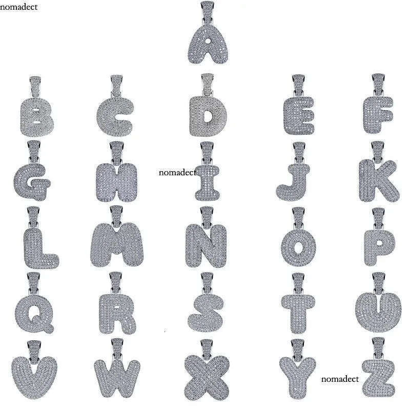 Mens Hip Hop Jewelry Fashion Iced Out Letter Pendant Necklace Gold Initial Letters Necklaces For Men e0