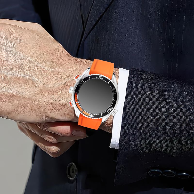 Extra Long Band XL XXL Silicone watch straps Men Soft Quick Release Watchband for Large Wrist Replacement - 18mm 20mm ... 26mm