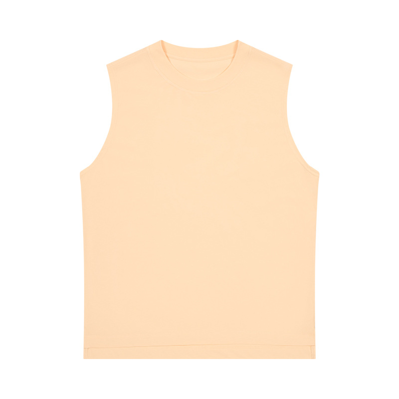 Men's Summer Ice-Feel Cotton Seamless Tank Top - Loose White Sleeveless Shirt, Breathable Sweatshirt for Sports & Fitness -81B
