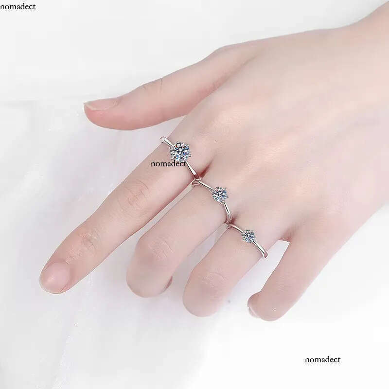 Zircon Dia Moissanite Wedding Fine Fashion Jewelry Sterling Sier Casual Rings for Ladies 16