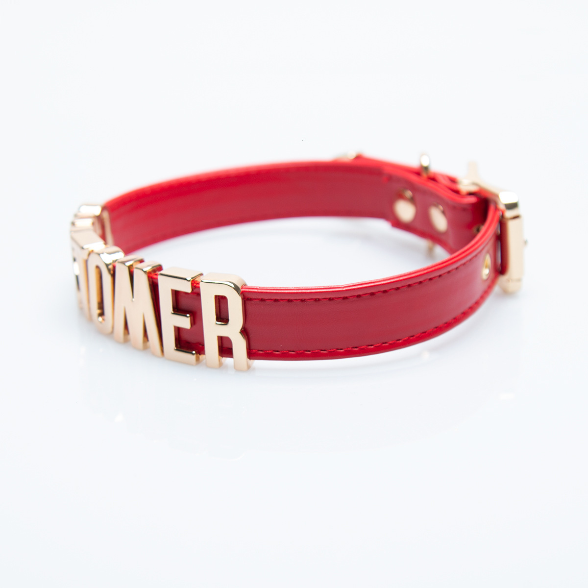 Sexy Leather Customized Letters Collars Choker Necklace Punk Personalized Name Buckle Chocker Jewelry Cosplay Party Gift 250403