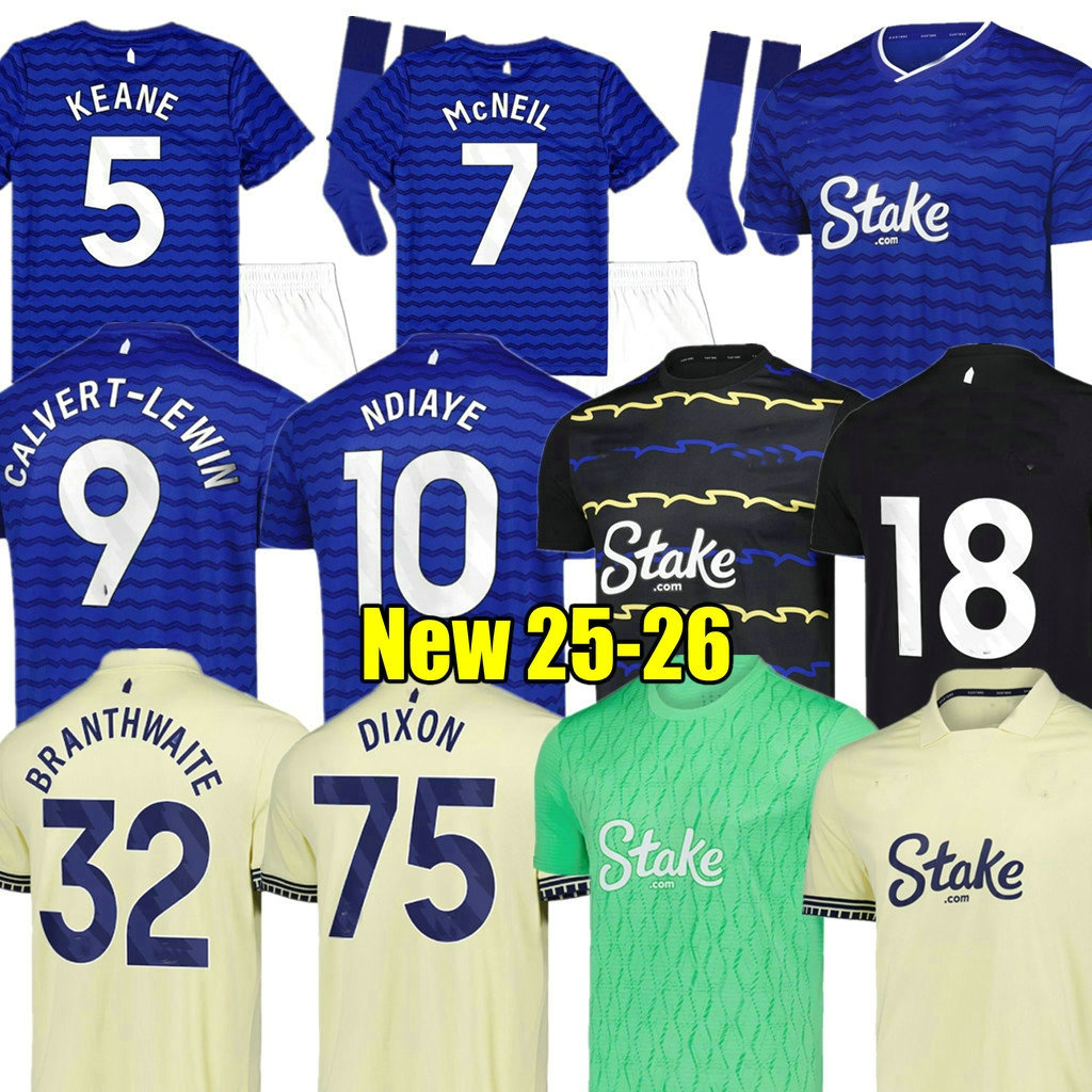 3XL 4XL 25 26 Toffees EvertonES KEANE soccer jersey BETO DIGNE 2025 NKOUNKOU BERNARD PICKFORD EVer Tons men kids kit full set football shirts
