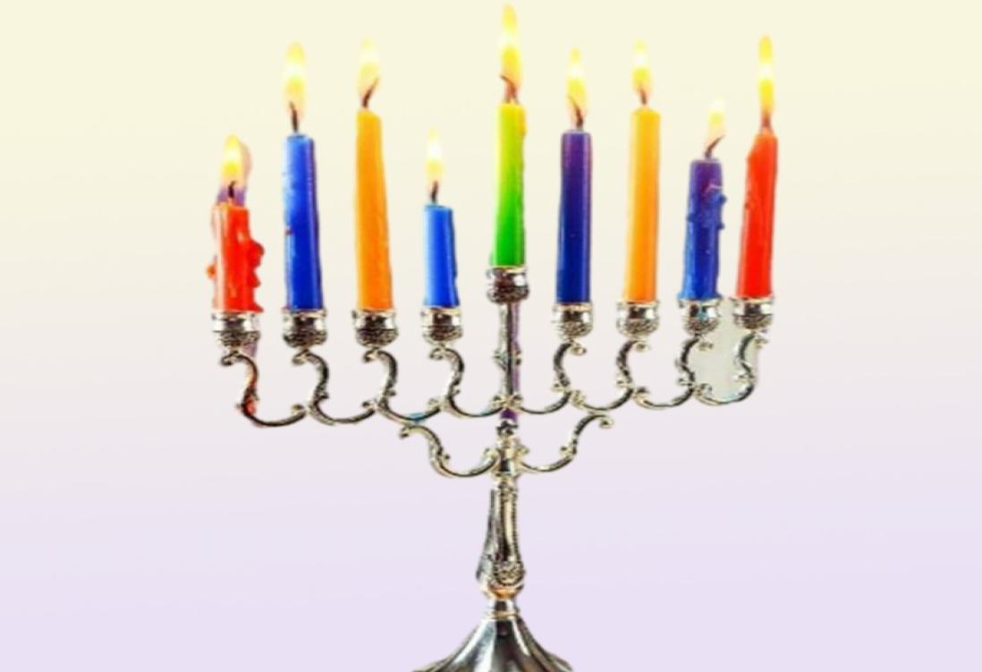 Candles Candles 100Pcs Unscented Taper Candle Colorf Smokeless Paraffin Dripless Hand Poured Wax For Wedding Christmas Spa Drop De5332230