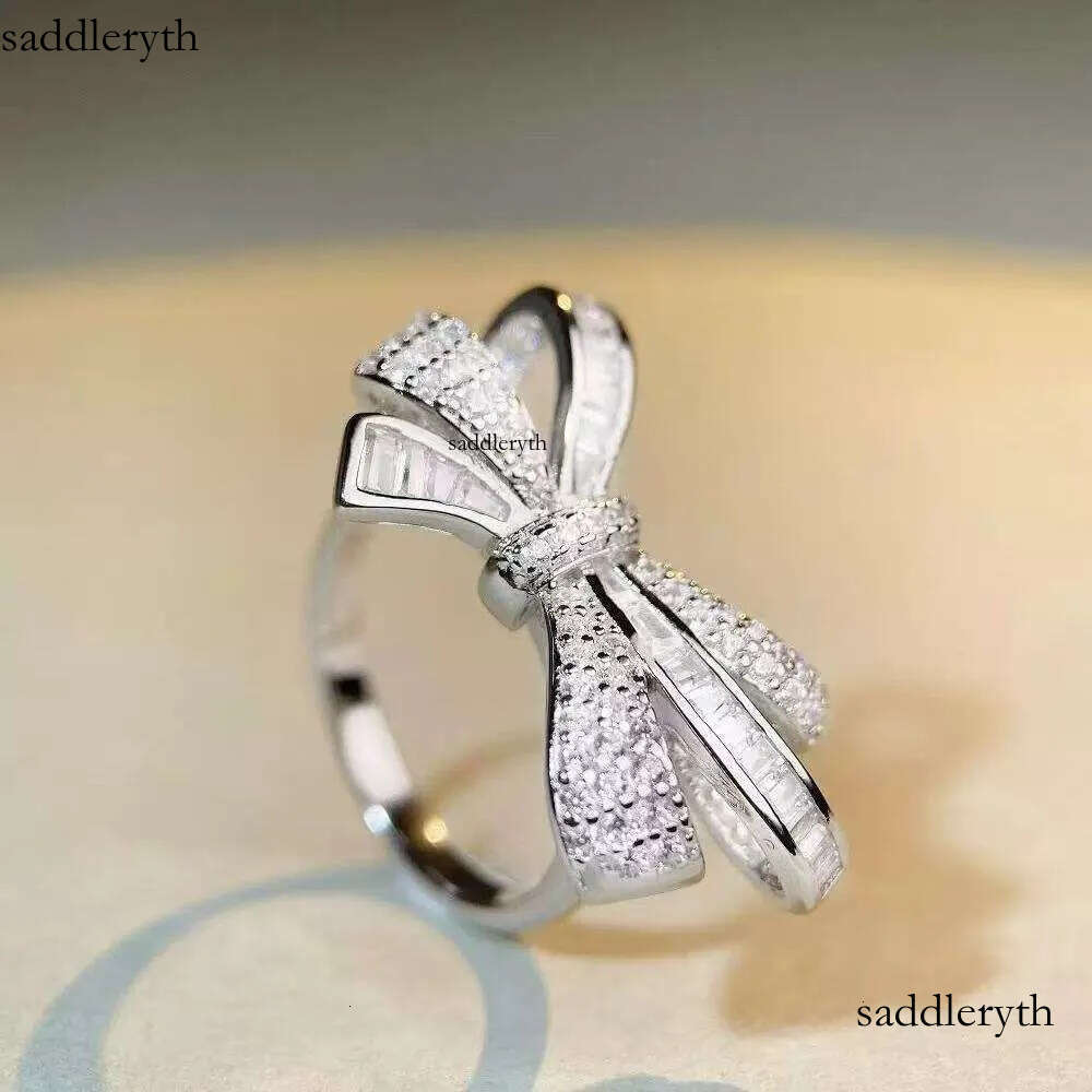 Custom Butterfly Shape Ring Moissanite or Zircon Gold Plated Jewelry Sterling for Woman Rings Sier ea