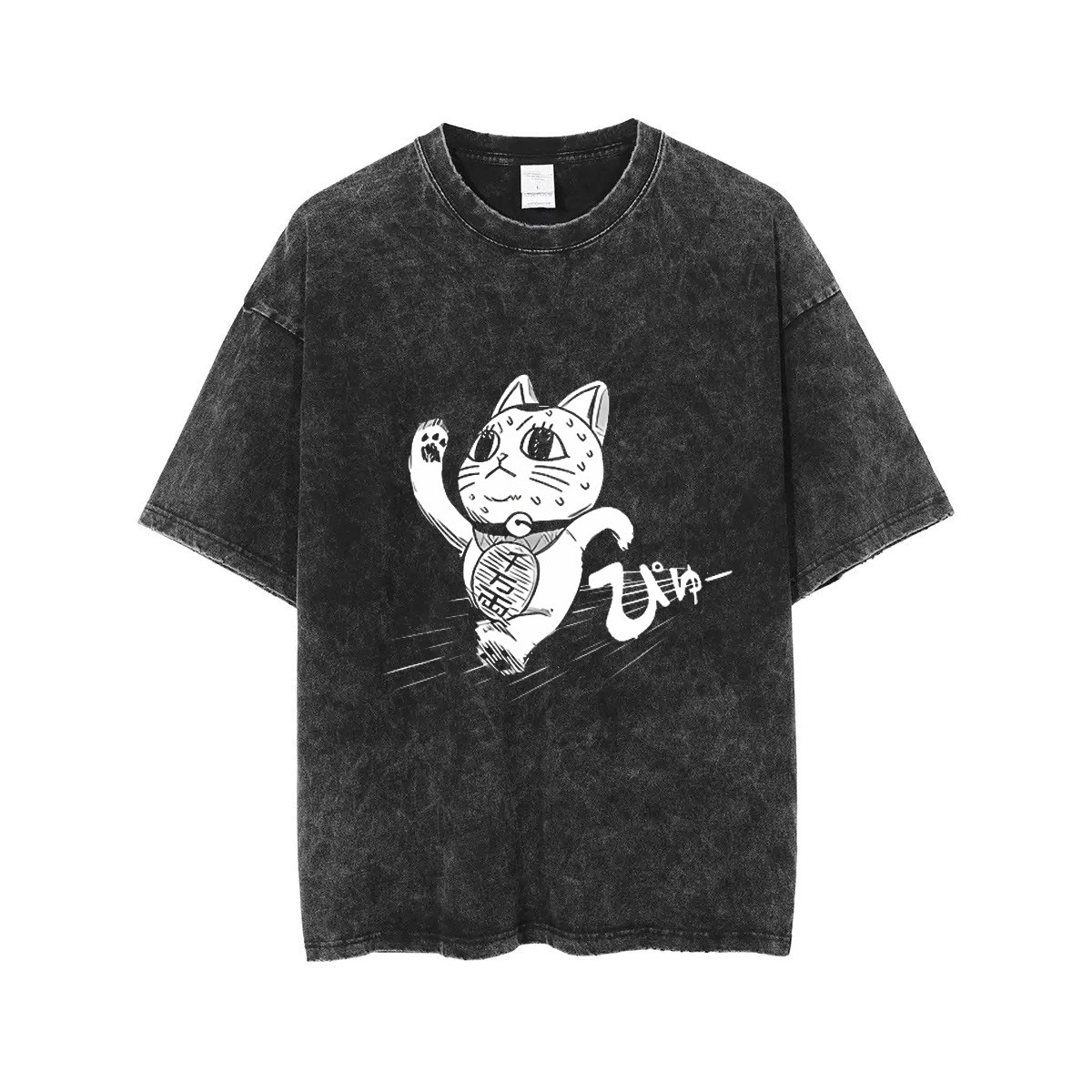 DANDADAN Anime Daring Party New Arrival Washed Vintage Short-Sleeve T-Shirt American Cotton - VT2636