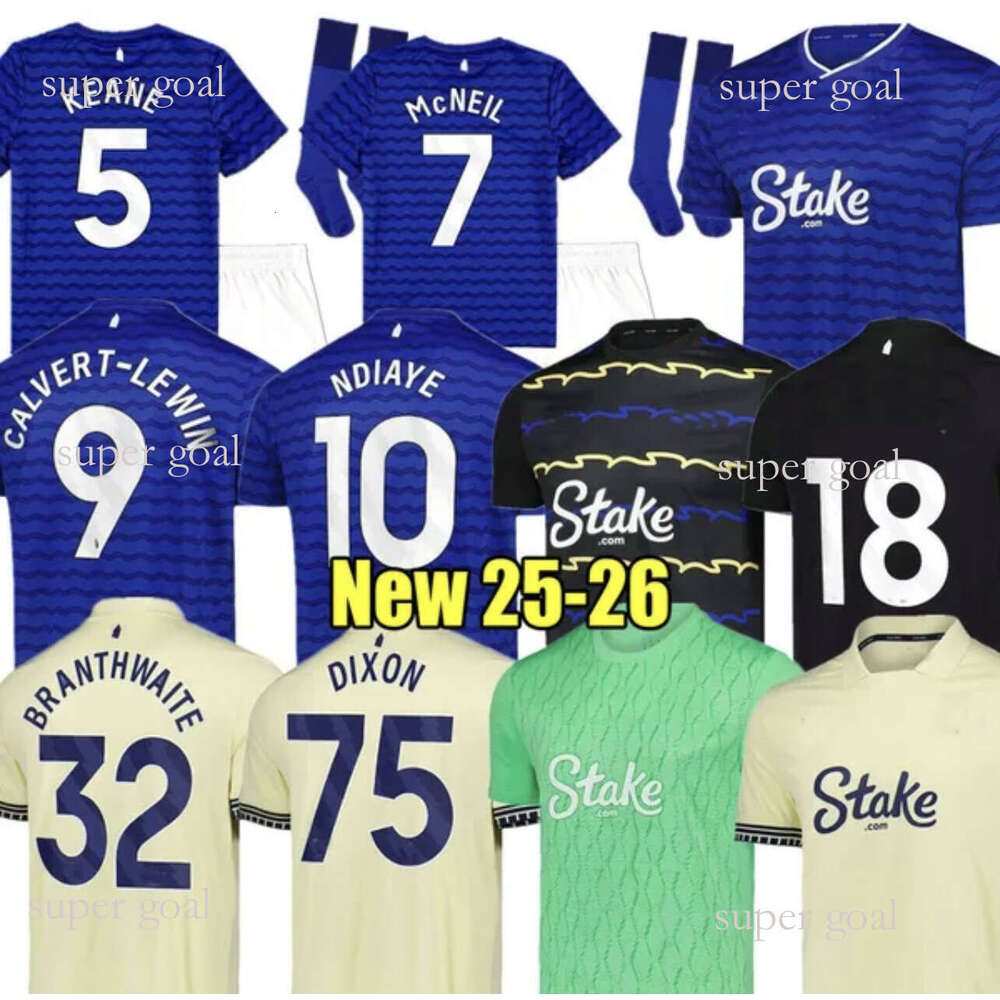 25 26 BRANTHWAITE Soccer Evertoon Jerseys DANJUMA CAERT-LEWIN HARRISON MYKOLENKO DOUCOURE TARKOWSKI COLNMAN YOUNG GUEYE PICKFORD 2024 2025 football men shirt 88
