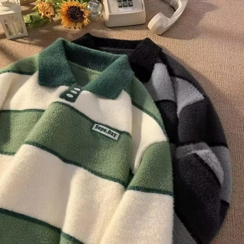 Lightweight Mens Sweater Loose Mens Winter Sweater Comfortable Knitted Top 240930