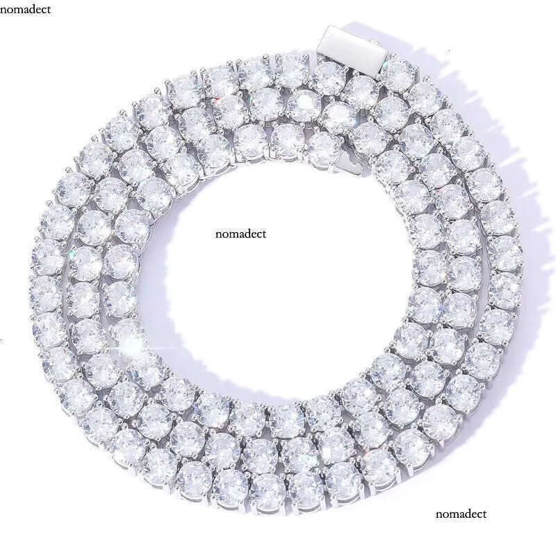 Hip Hop Sterling Sier Jewelry Iced Out Tennis Chain for Men Women VVS Moissanite Dia Bracelet a3