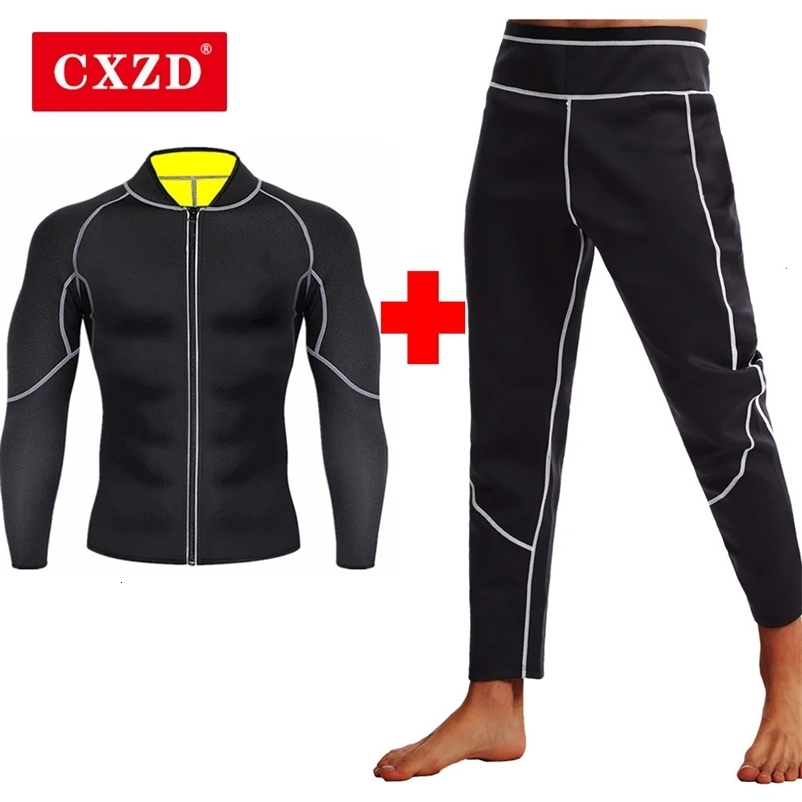 CXZD Men Sweat Sauna Suit Waist Trainer Slimming Body Shapers Fajas Shapewear Corset Gym Underwear Fat Burn Slim Tank Top 240703