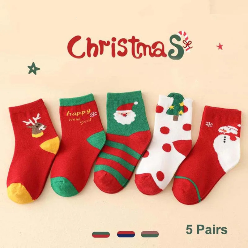 Childrens Cute Christmas Socks Childrens Knitted Socks Childrens Babies Boys borns Girls Winter Children Years Children Children Aged 1 to 12 241118
