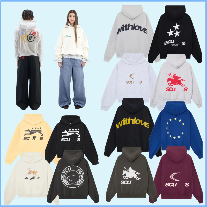Men's Hoodies Designer Hip Hop Letter Prints Unisex Loose Casual Pullover High Quality Retro Cotton Couple Sweatshirt