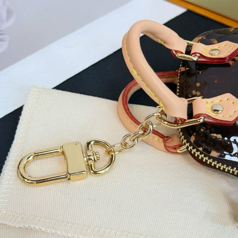 Wireless Headphones Mini Transparent Cherry Micro Almas Bag Charm Letter Keychain Wallet Keyring Designer Earphones Purse Pendant Waist Bag Burger Coi