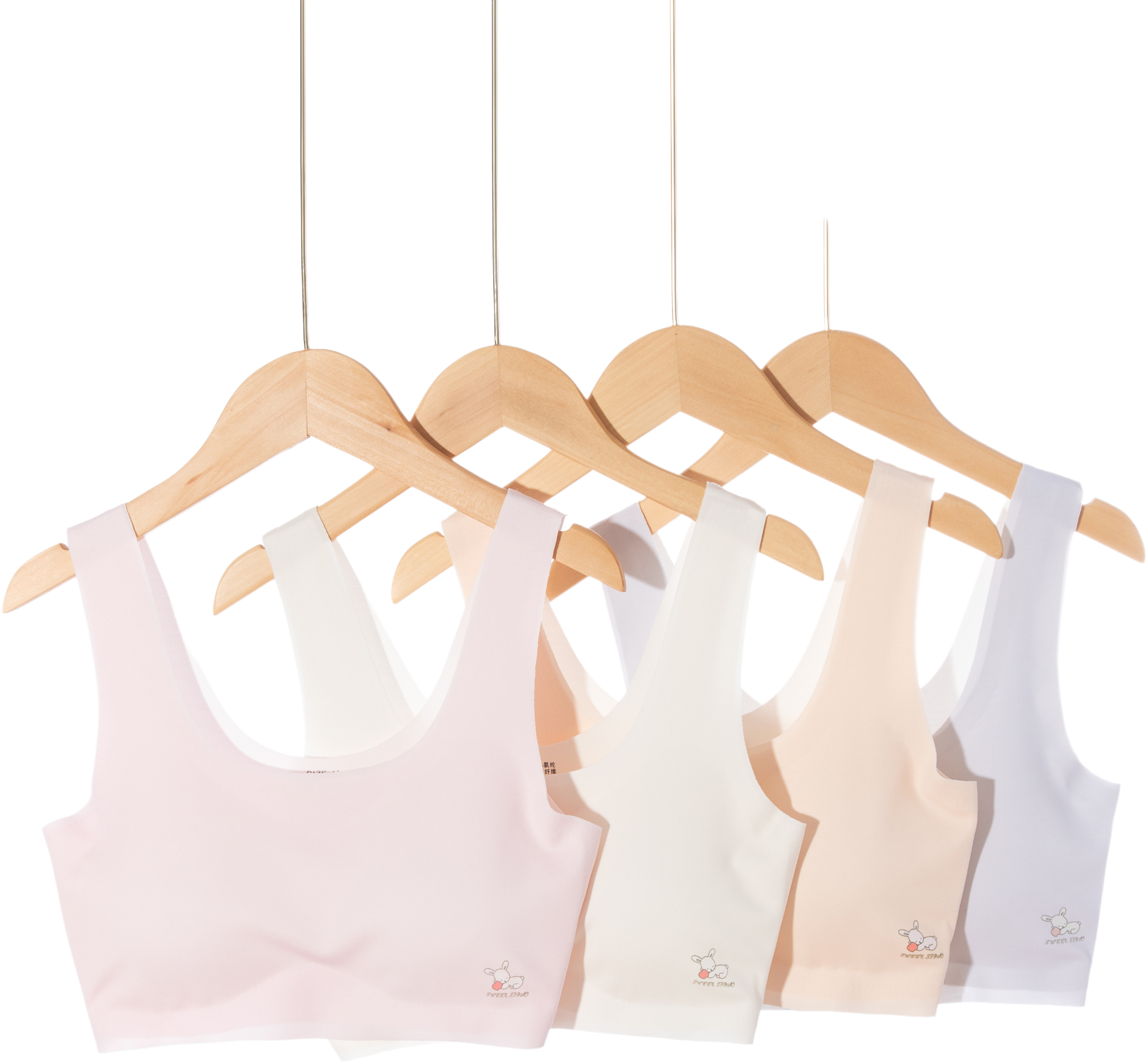 Girls' Underwear Lightweight Teenage Bra for Developmental Stage Seamless Stage 2 Tank Top Developmental Stage for girls