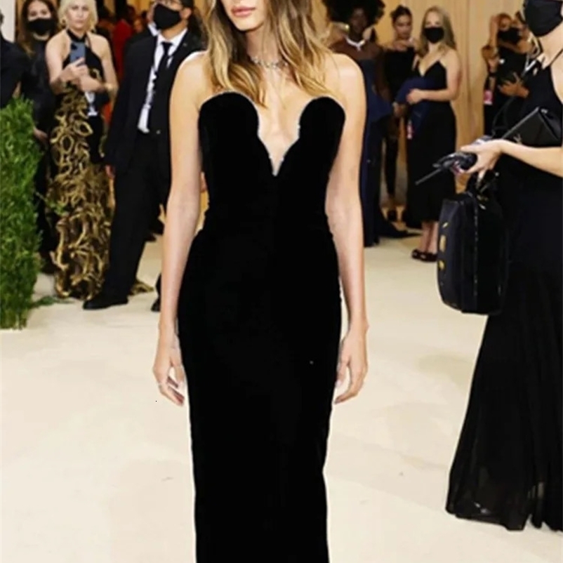 Womens winter sexy strapless backless crystal diamond Maxi long body bandage dress elegant evening party dress Vestido 241231