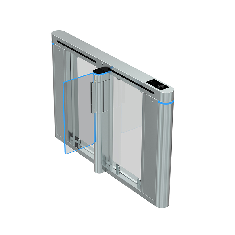 Intelligent Single/Dual-Channel Speed Gate for Pedestrian Access Control System - Baked Paint & Electroplated Stainless Steel Technology Turnstile-NO0