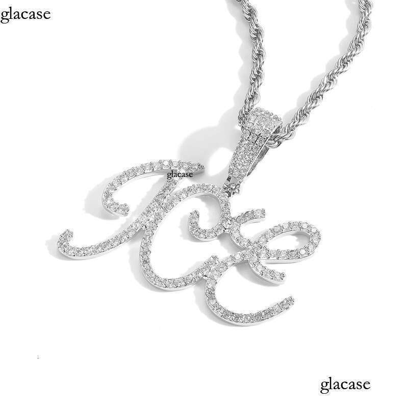 Custom A-Z Letters Name Pendant Necklace Gold Plated Jewelry Women Men Gift