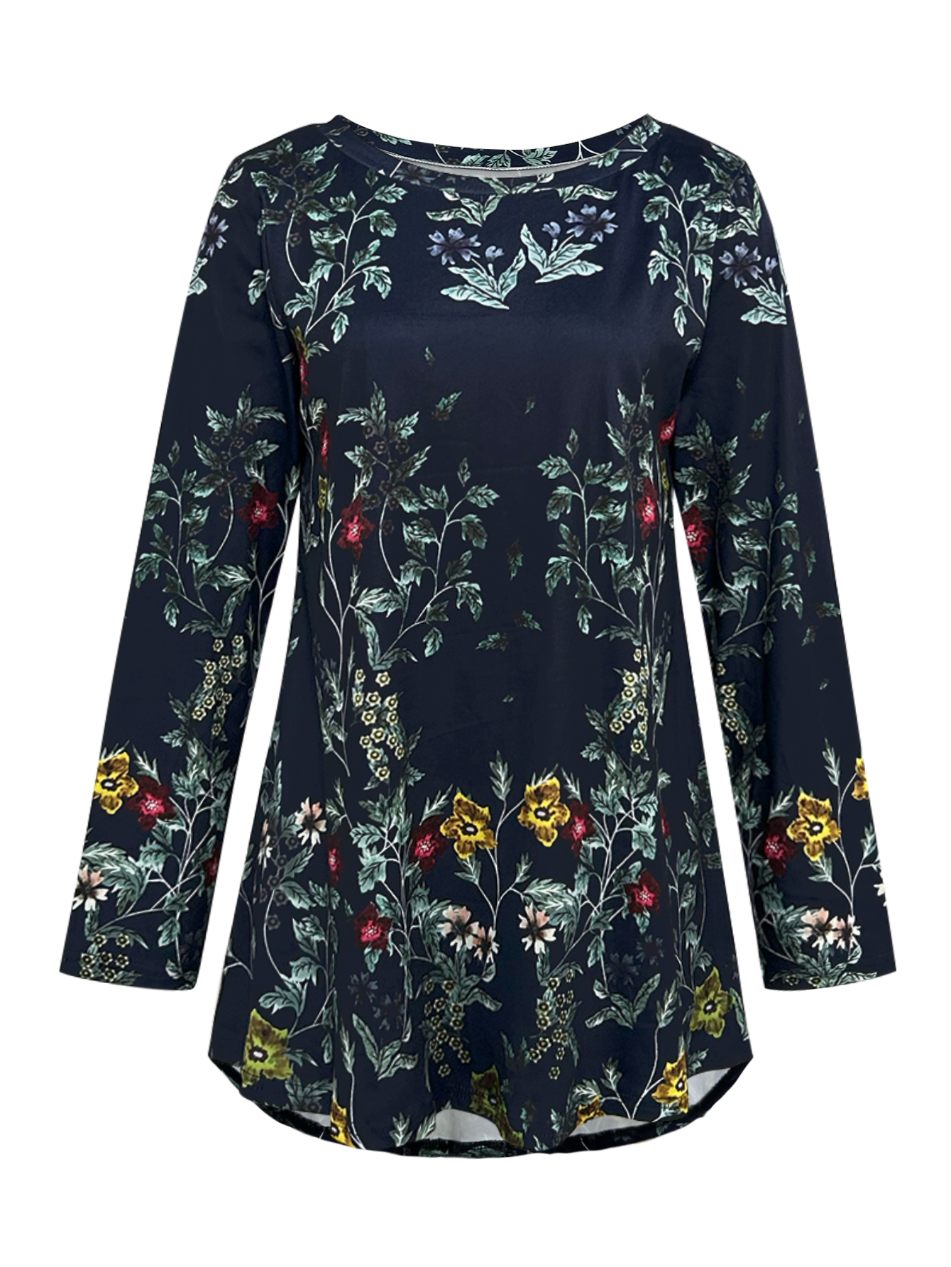 Soft Fabric Embroidered Bloomers: Comfortable Loose-Fitting V-neck Tee-CF43371