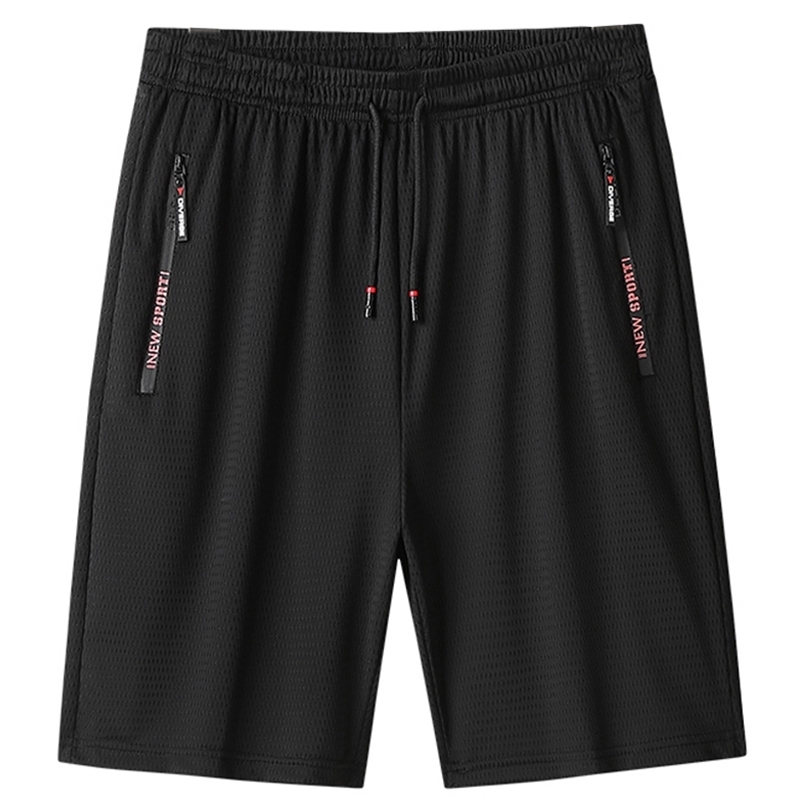 Men's Shorts Summer Breathable Men's Black Mesh Sweater Sweatshirt Quick Dry Casual Shorts Men's Loose Shorts 8XL 9XL 230408