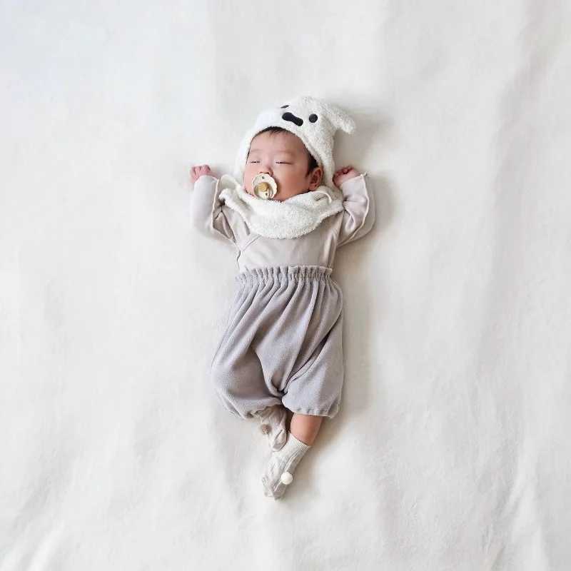 HoneyCherry New Halloween Baby Hat Little Devil Costume Childrens Plush Hood Baby Accessories Newborn L250925VYZ2