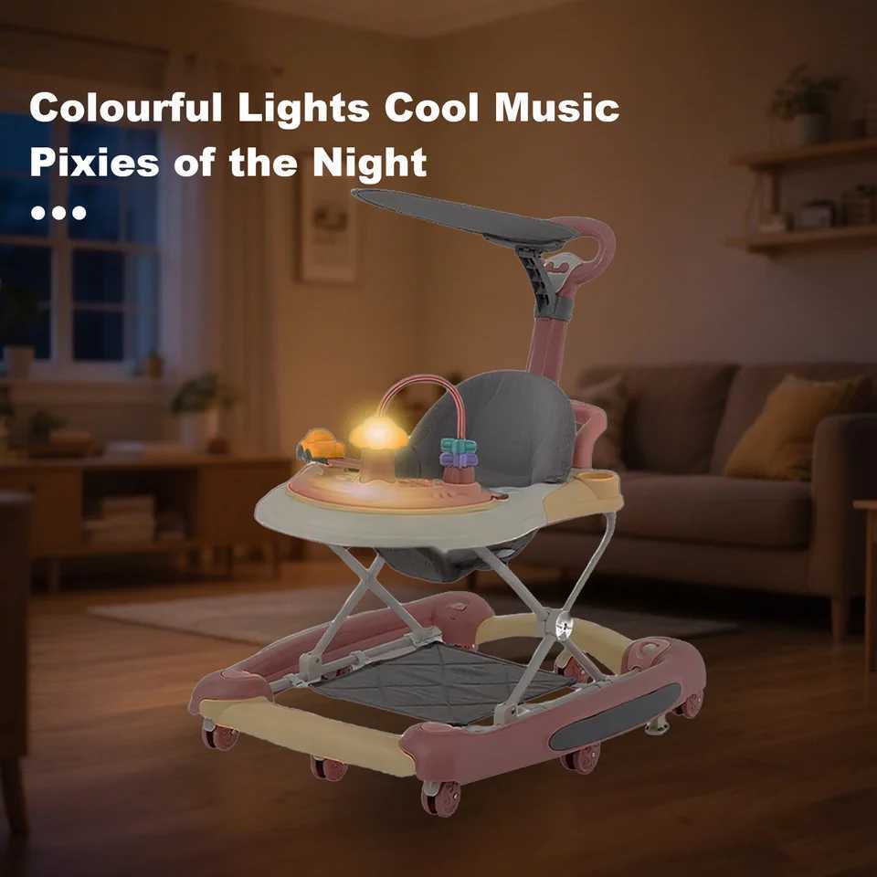 Baby Walker With Sunshade and Seat Multifunctional Kids AntiRollover Adjustable Rocking Stroller Mother Baby Supplies Toys 2025 J250925