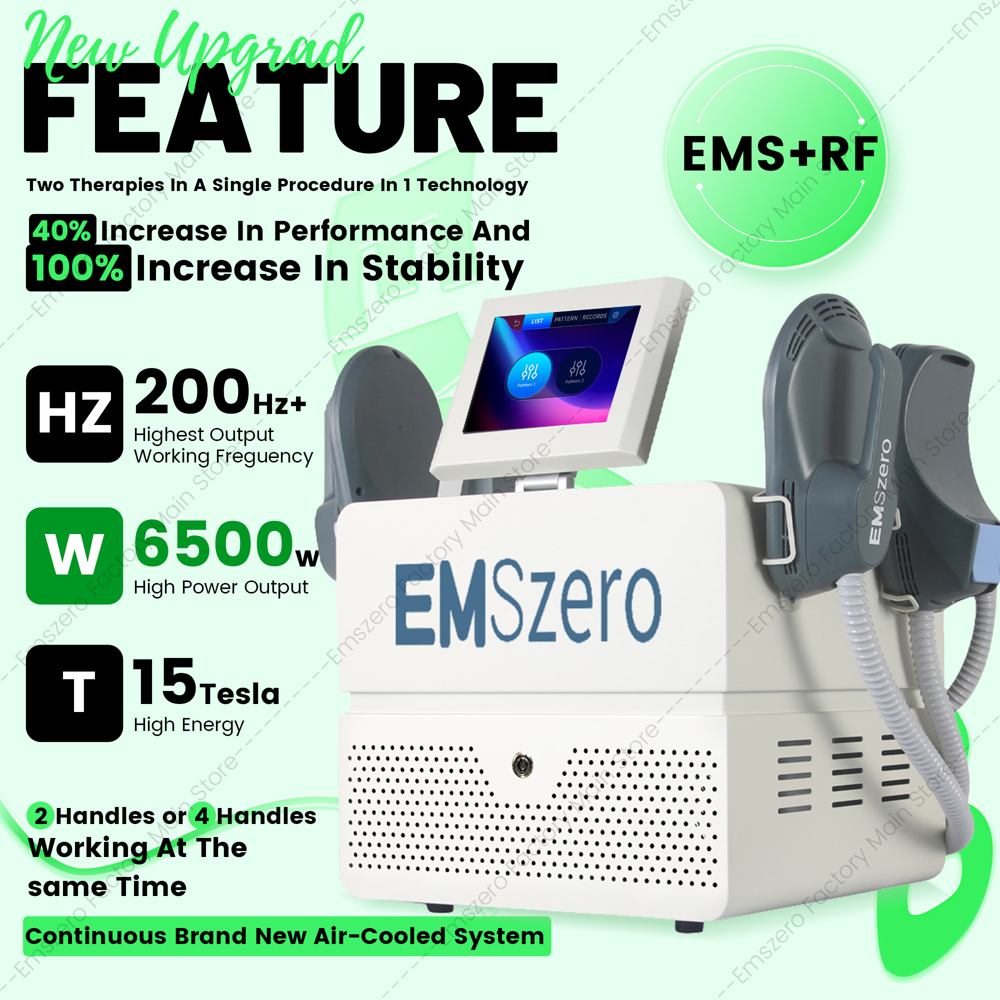 Muscle Toning Machine EMSZERO Fat Burning 15Tesla HI-emt Body Contouring 6500W Slimming Equipment Build Abs Tone Buttocks Professional