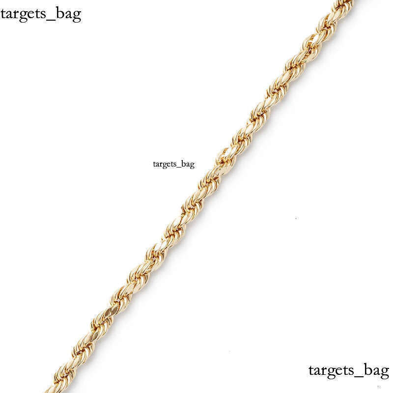 Real 10K 14K Solid Gold Rope Chains For Men Hip Hop Necklace yxz