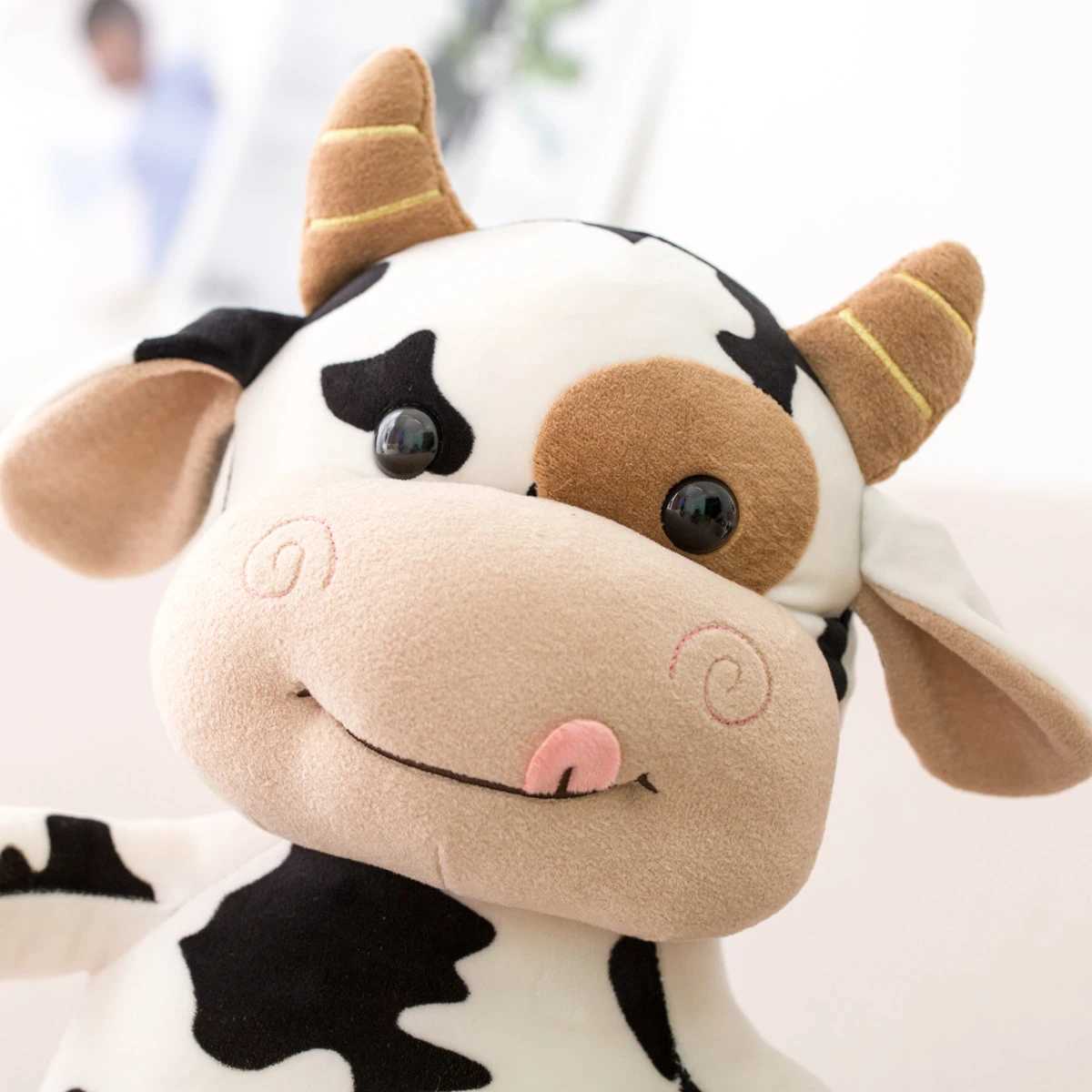 2020 New Plush Cow Toy Cute Cattle Plush Stuffed Animals Cattle Soft Doll Kids Toys Birthday Gift for Children C250925