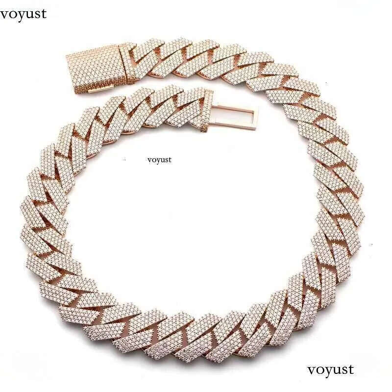 Cuban k Chain Necklace Moissanite Iced Out Necklaces 2024 | Real Sier Finish for Men very nice