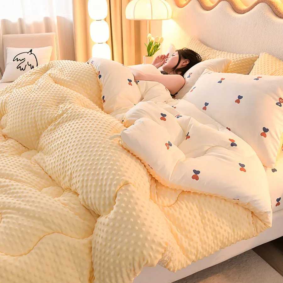 KDJEIKZ Microfiber is thickened by 3D beanie velvet to protect the warm winter blanket by single double fall and winter Z250925