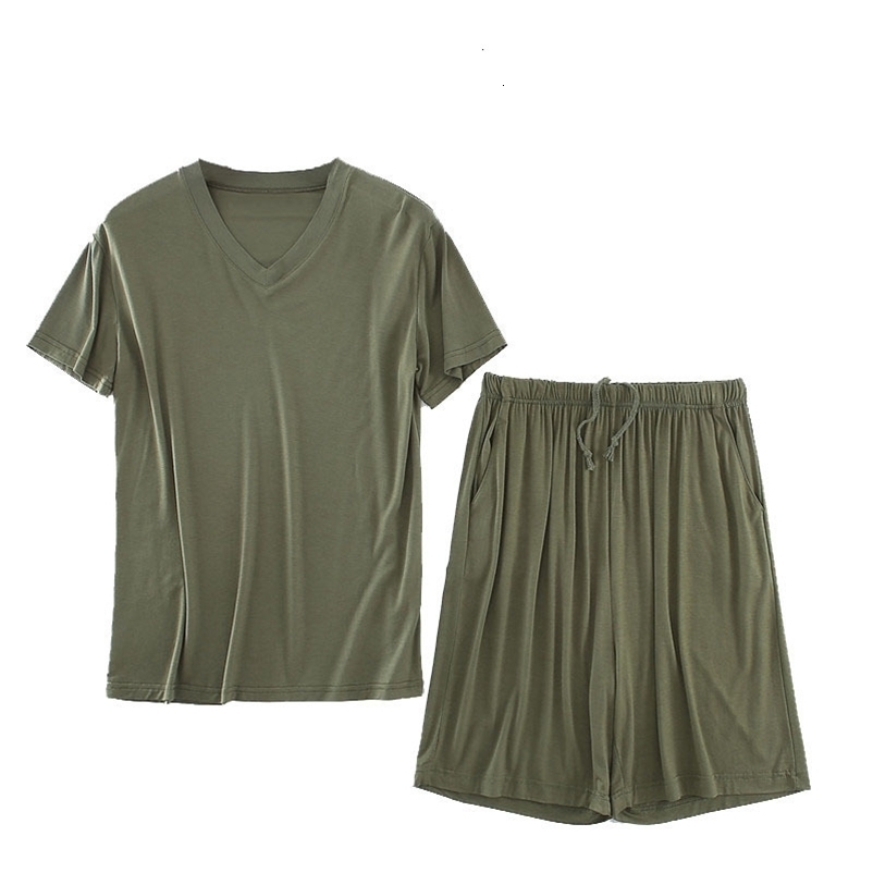 Men's Sleepwear summer pajama sets men weight 140kg 8XL 7XL 6XL 5XL Plus size Sleepwear 230317