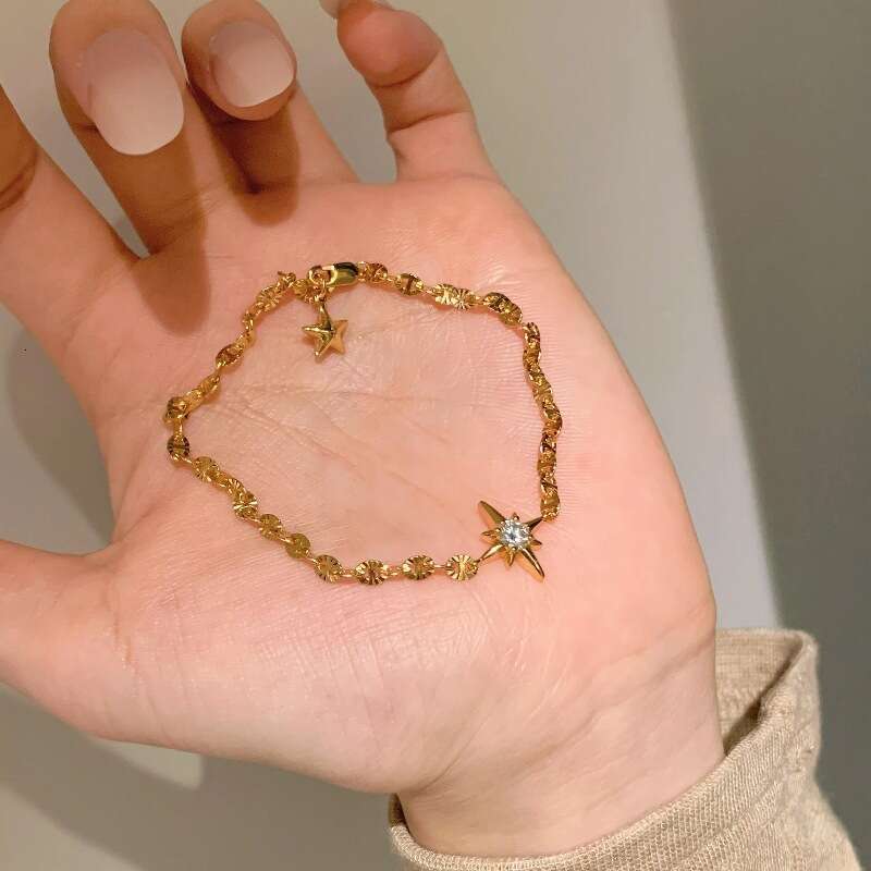 Bracelet Designer Luxury jewelry for women alloy plated with 18K gold or silver men Eight-Pointed Star Bracelets high quality Elegant Festival Vacatio