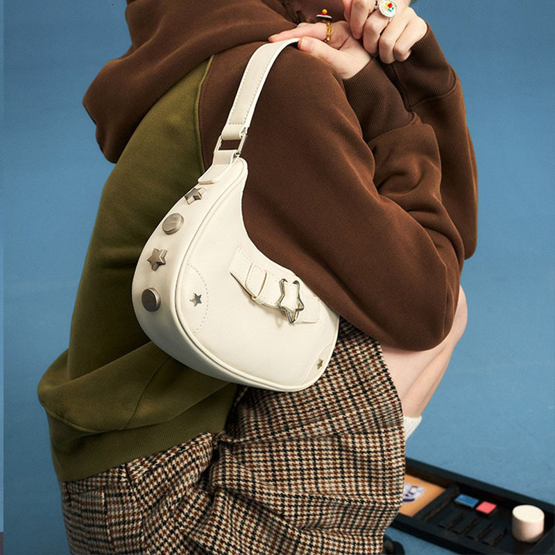 2025 Autumn/Winter clean New bag Korean Design Light Luxury Underarm Bag Y2K Spicy Girl Style Retro Design Handbag denim designer Bag