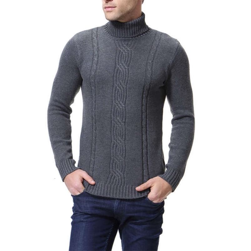 Men's Sweaters Male Knitwear Sweater Warm Round Collar Cotton Casual Wool Pullover 210929