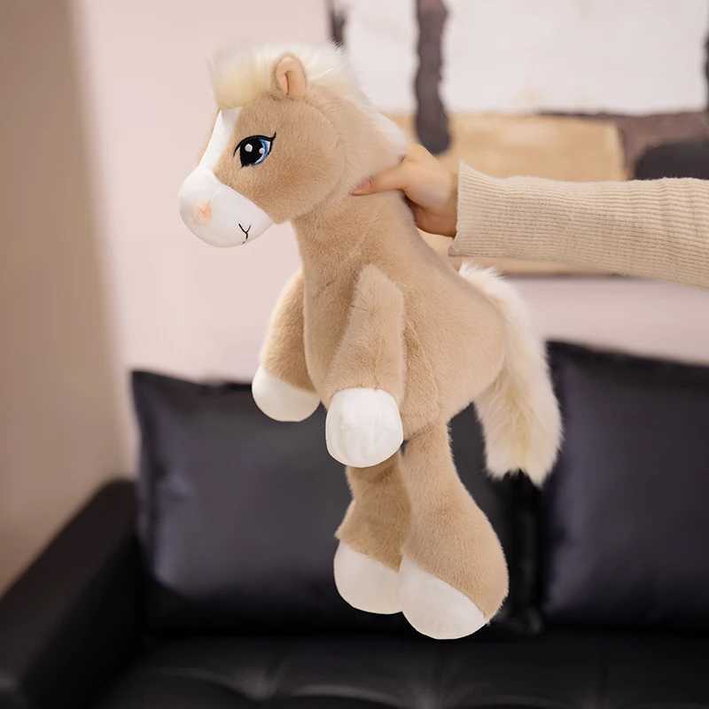22cm Cute Big Eyes Horse Plush Dolls Soft Catton Stuffed Animal High Quality Plush Toys Classic Birthday Gift For Childrens C250925