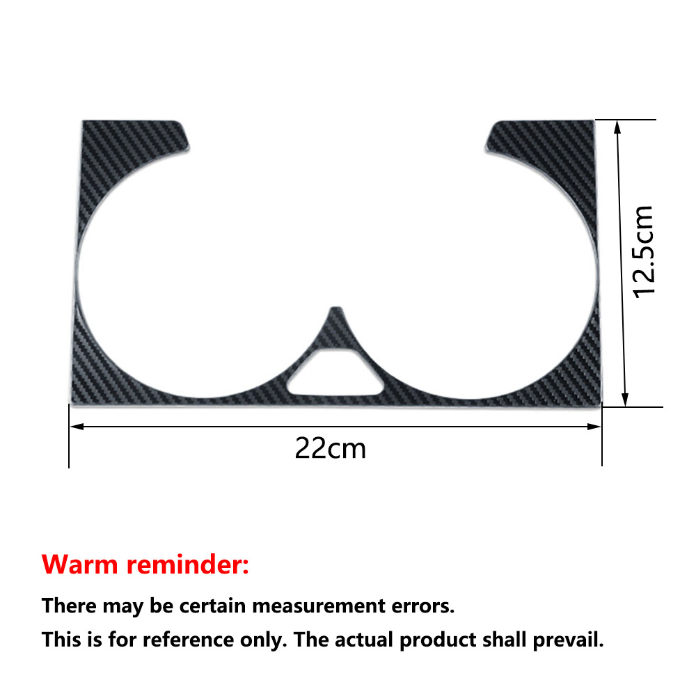 Car Carbon Fiber Stainless Steel Water Cup Holder Cover Decoration for Mercedes Benz GLE W167 & GLS X167 & GLE Coupe C167 2020-2025 Interior Upgrade A