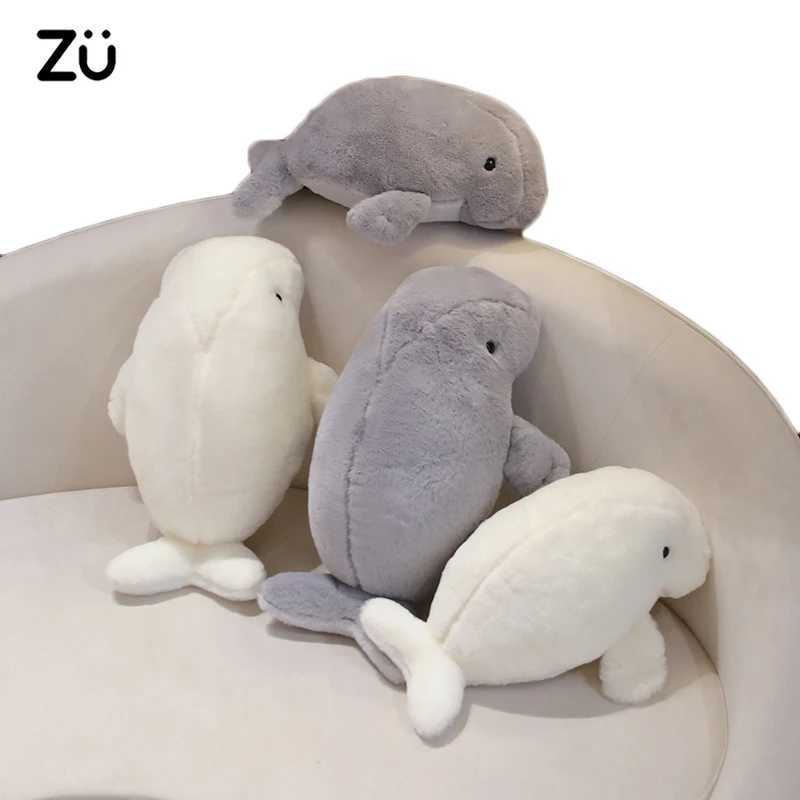 4050cm Kawaii Manatee Plushies Sea Cow Plush Toys Lifelike Stuffed Ocean Animals Dugong Soft Dolls Kids Educational Gifts C250925