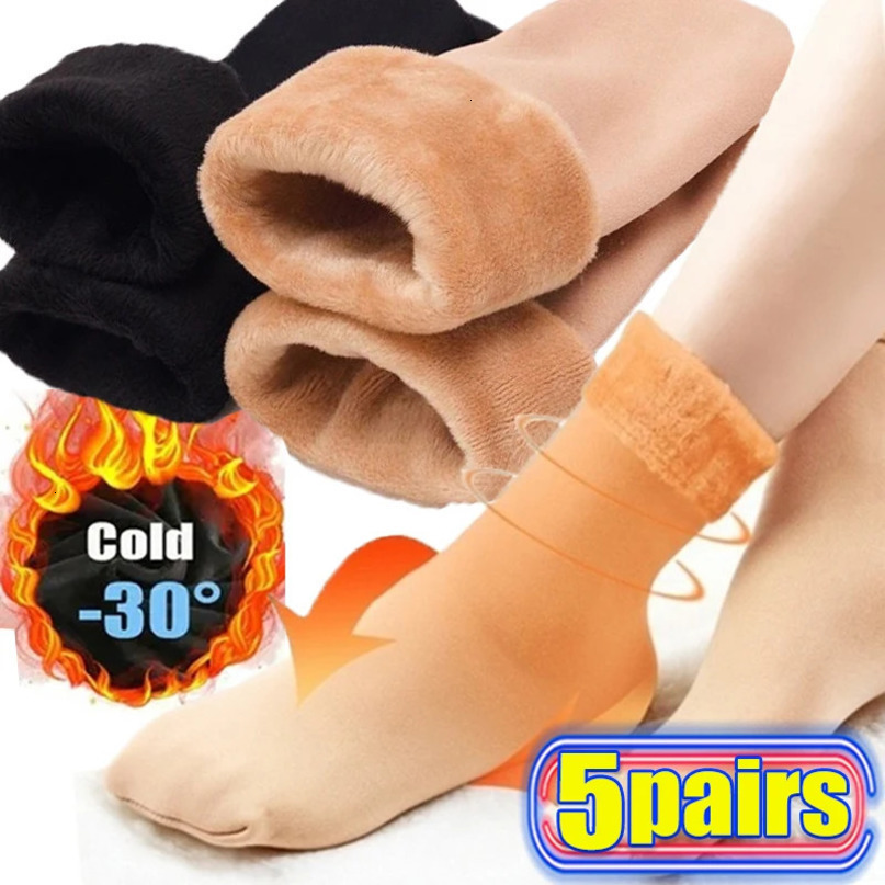 5Pairs Women Winter… - image