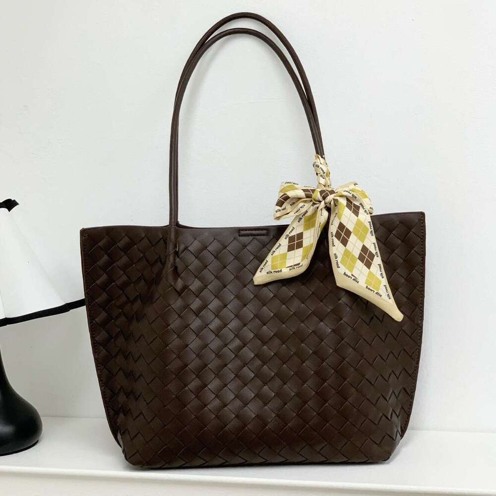 Luxury bag Large Capacity Tote Handheld Underarm Genuine Leather Mother-Daughter Single Shoulder Woven Bag Z260124