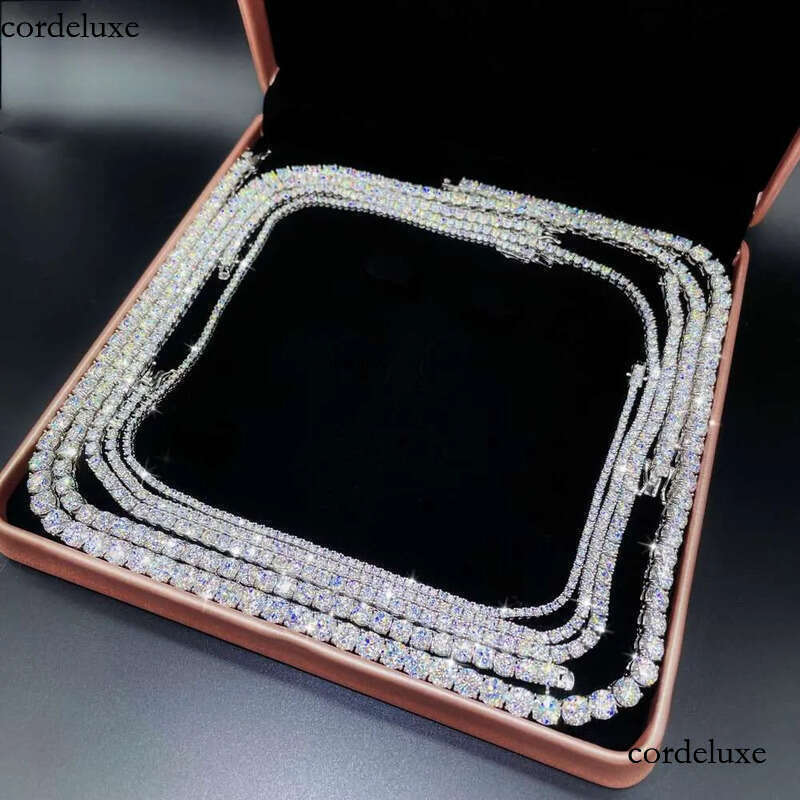 Factory price full size moissanite bracelet necklace pass dia tester tennis chain 93