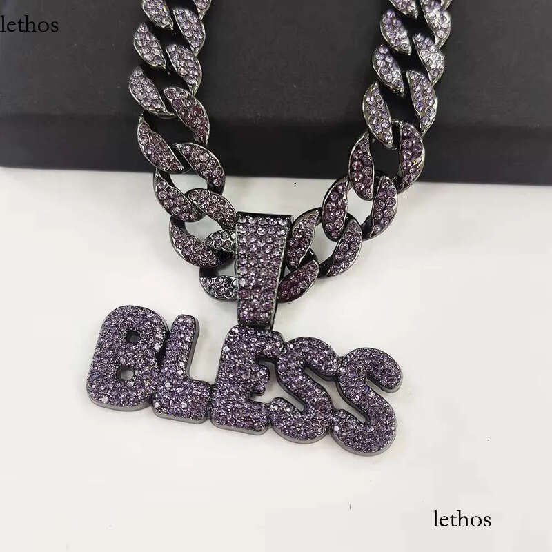 DHcollections Gold Plated Alloy Cuban Chain Hip - Hop Pendant Necklace bb