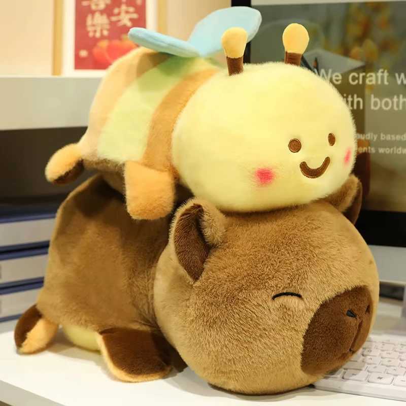 2434cm Fluffly Capybara Lesser Panda Reversible Panda Plush Doll Soft Stuffed Creative Toys Animal Pillow Decor for Girls Gifts C250925