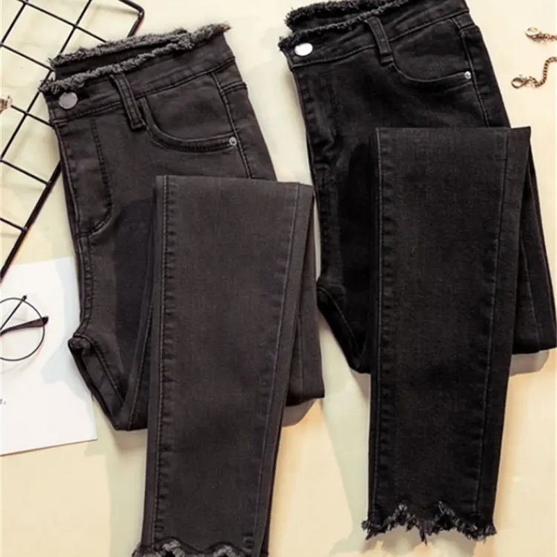 Jeans Female Denim Pants Black Color Womens Jeans woman Donna Stretch Bottoms Feminino Skinny Pants For Women Trousers 250225