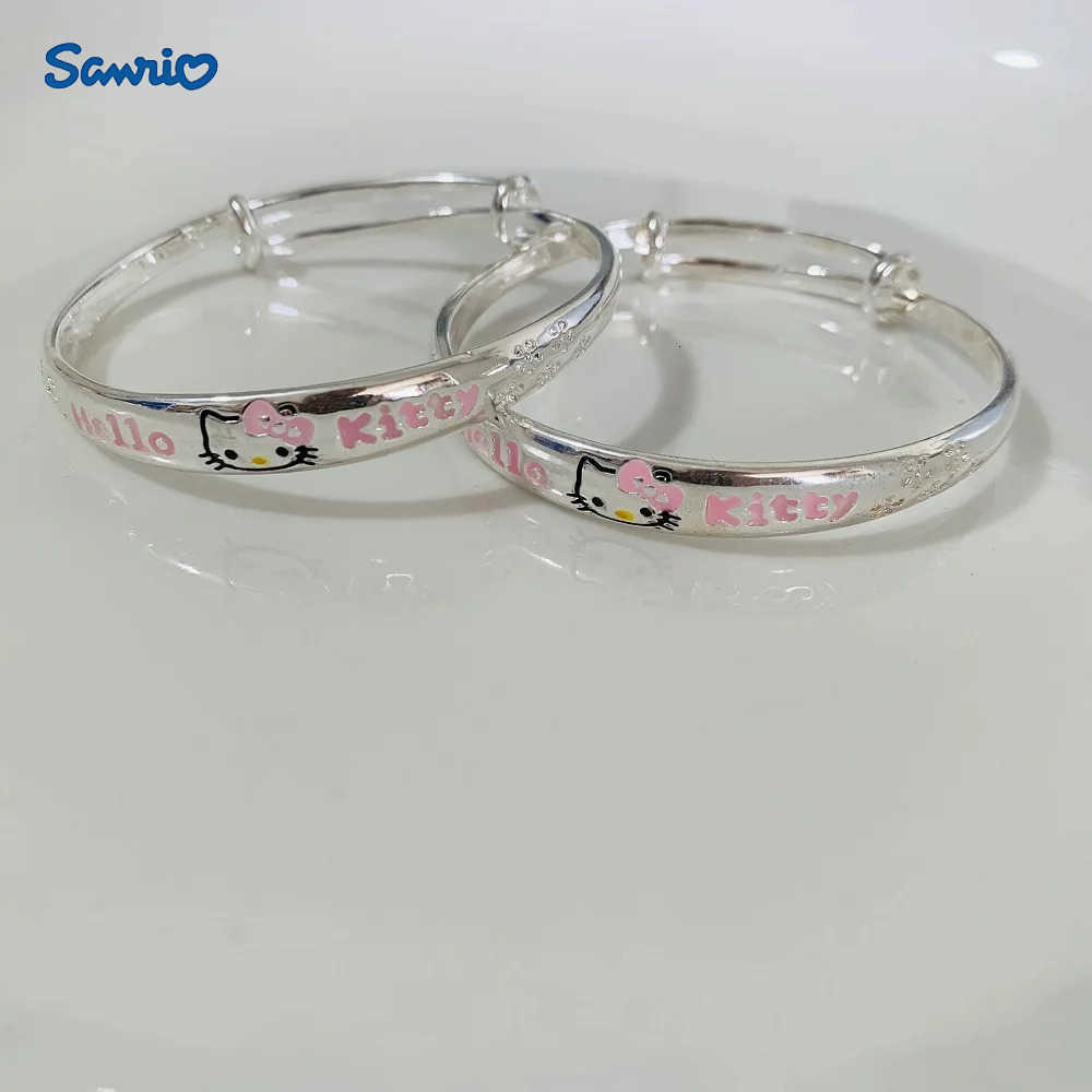 Sanrio Sanrio Hello Kitty Bracelet Kawaii Anime Kitten Push Pull Bracelet Student Childrens Holiday Gift L250925