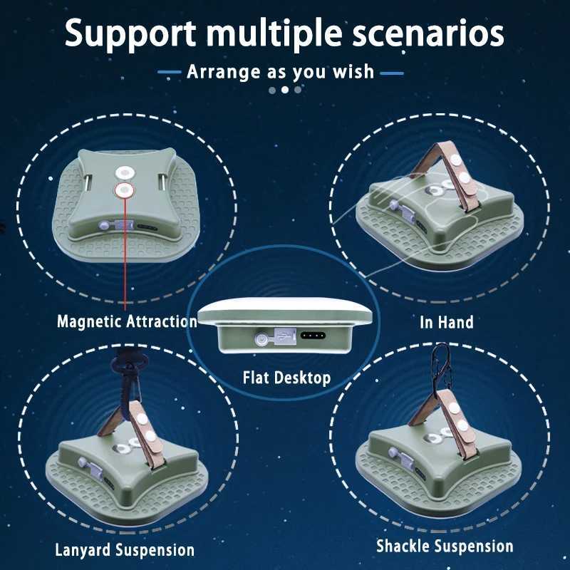 MOSLIGHTING Rechargeable Camping Strong Light with Magnet Zoom Portable Torch Tent Light Work Car Maintenance Lighting LED USB J250925