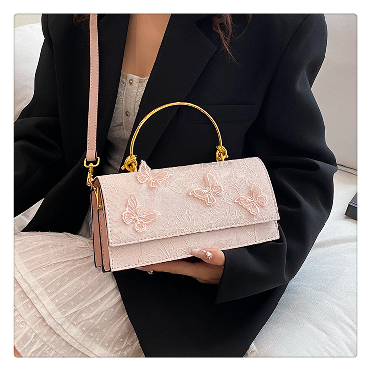 2025 autumn and winter new Chinese style handbag bag niche design butterfly love flower light luxury elegant fashion chain handbag designer bag