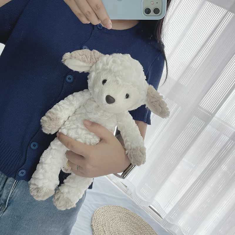 35cm Cute Stuffed Sheep Plush Soft Toys Fluffy Lamb Kids Doll Creative Gifts for Children Baby Accompany Sleeping Toy C250925