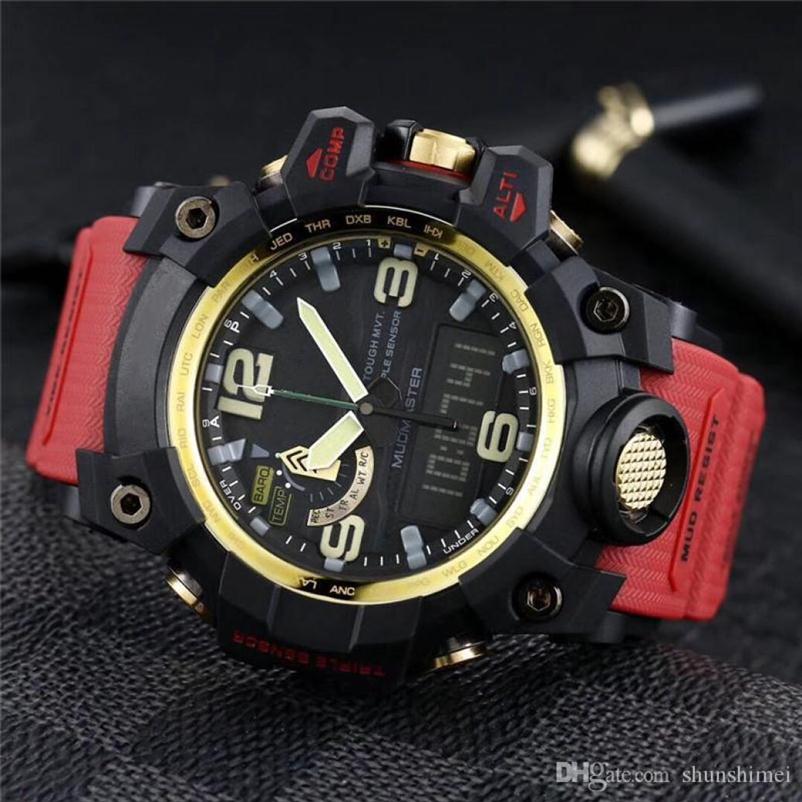 High Quality Mens Sport Watch Mudmaster QuartzBattery Digital Display Waterproof All Function Light GWG1000 Male Clock83428442096